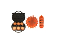 LED-hoiatustulede komplekt, oranz, laetav, 6tk sünk.