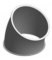 Põlv d=250, 30° ümar, materjali paksus 2mm