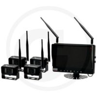 Juhtmevaba kaamerakomplekt 9" monitori ja nelja kaameraga