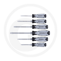 Löödavate kruvikeerajate komplekt Granit Black Edition, 6 tk