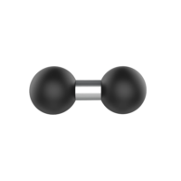 Ram Mounts kahe kuuliga adapter, C-ball (1,5")