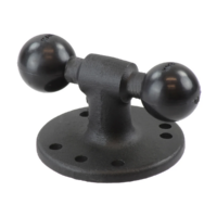 Ram Mounts kahekordne kuuliga adapter ümara alusega, B-ball (1")