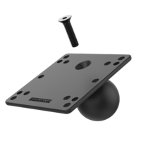 Ram Mounts terasest VESA alusplaat 100x100mm, kuuliga, D-ball (2,25")