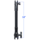 Ram Mounts 14" PVC-toru pikendusega vahelüli, B-ball (1") ja C-ball (1,5") RAP CB 201 14U