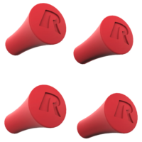 Ram Mounts X-Grip® kummist korgid punased (4 tk)